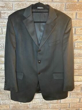 Colombo Luxury Men’s Black Blazer in 100% Cashmere 44 Reg Men’s /Size 16 Women’s